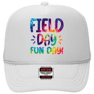 Field Day Fun Day Colorful Tie Dye High Crown Mesh Back Trucker Hat