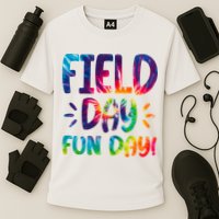 Field Day Fun Day Colorful Tie Dye Cooling Performance Crew T-Shirt