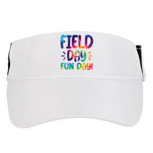 Field Day Fun Day Colorful Tie Dye Adult Drive Performance Visor