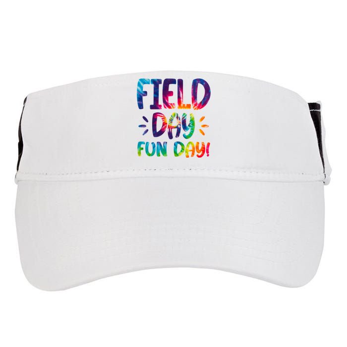 Field Day Fun Day Colorful Tie Dye Adult Drive Performance Visor