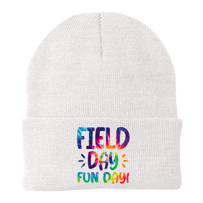 Field Day Fun Day Colorful Tie Dye Knit Cap Winter Beanie