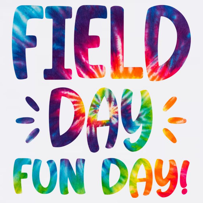 Field Day Fun Day Colorful Tie Dye Flatbill Hat