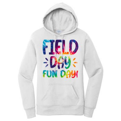 Field Day Fun Day Colorful Tie Dye Women's Pullover Hoodie