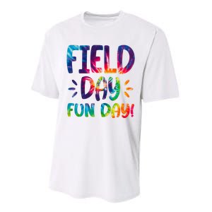 Field Day Fun Day Colorful Tie Dye Performance Sprint T-Shirt