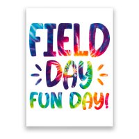 Field Day Fun Day Colorful Tie Dye Poster
