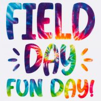 Field Day Fun Day Colorful Tie Dye Poster