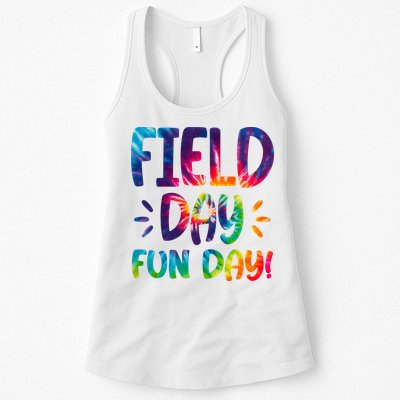 Field Day Fun Day Colorful Tie Dye Womens Tank Top