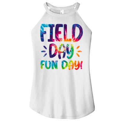 Field Day Fun Day Colorful Tie Dye Women's Perfect Tri Rocker Tank