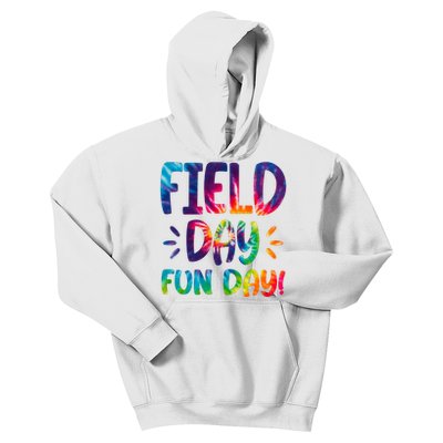 Field Day Fun Day Colorful Tie Dye Kids Hoodie