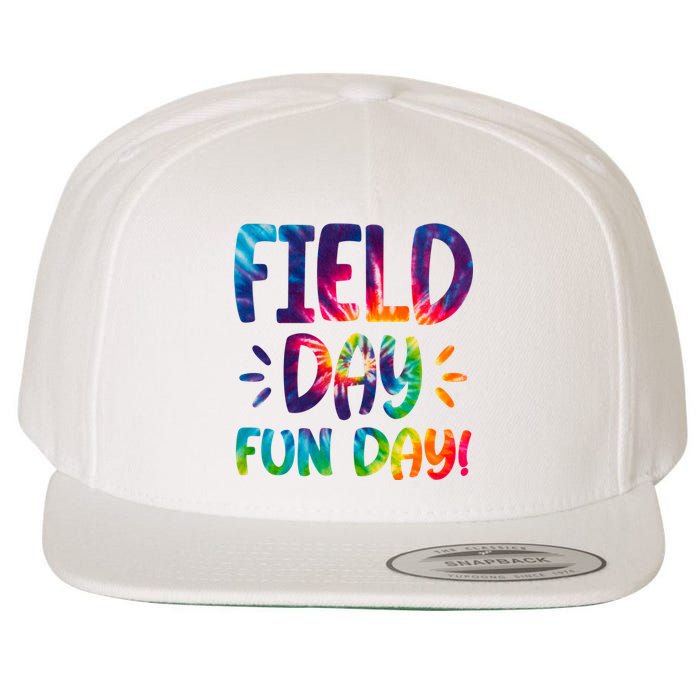 Field Day Fun Day Colorful Tie Dye Wool Snapback Cap