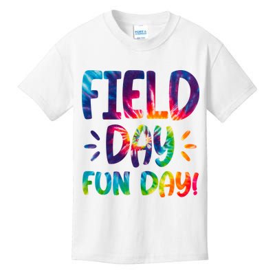 Field Day Fun Day Colorful Tie Dye Kids T-Shirt