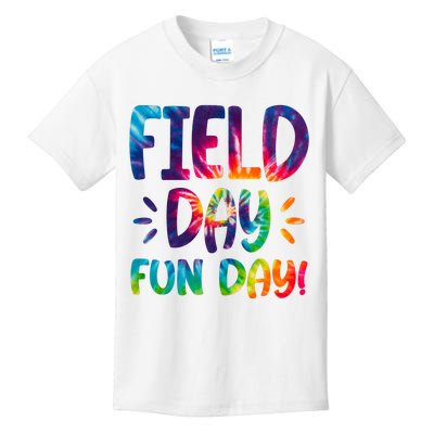 Field Day Fun Day Colorful Tie Dye Kids T-Shirt