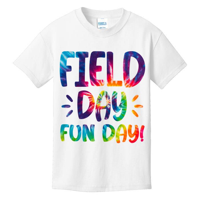 Field Day Fun Day Colorful Tie Dye Kids T-Shirt