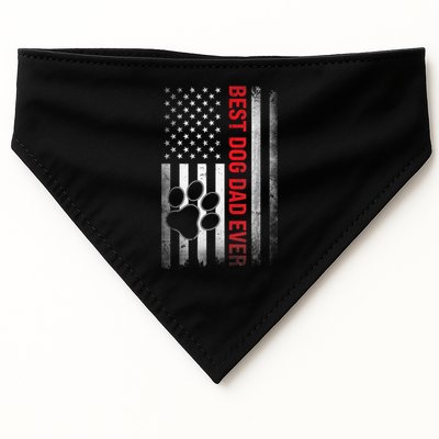 Funny Dad Fathers Day Dog Dad Best Fathers Day Gift USA-Made Doggie Bandana