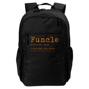 FUNCLE Definition Funny Joke Gift For Uncle Daily Commute Backpack