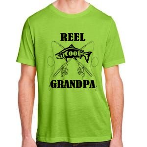 Fathers Day Funny Grandpa Fishing Reel Cool Pops Dad Joke Gift Adult ChromaSoft Performance T-Shirt