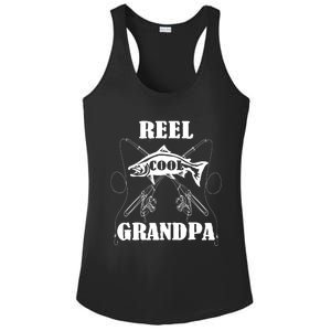 Fathers Day Funny Grandpa Fishing Reel Cool Pops Dad Joke Gift Ladies PosiCharge Competitor Racerback Tank