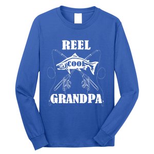 Fathers Day Funny Grandpa Fishing Reel Cool Pops Dad Joke Gift Long Sleeve Shirt