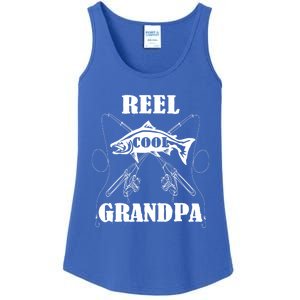 Fathers Day Funny Grandpa Fishing Reel Cool Pops Dad Joke Gift Ladies Essential Tank