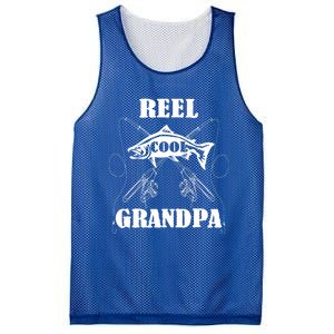 Fathers Day Funny Grandpa Fishing Reel Cool Pops Dad Joke Gift Mesh Reversible Basketball Jersey Tank