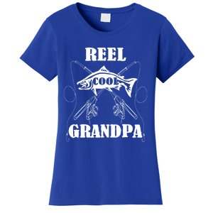 Fathers Day Funny Grandpa Fishing Reel Cool Pops Dad Joke Gift Women's T-Shirt