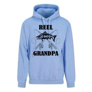 Fathers Day Funny Grandpa Fishing Reel Cool Pops Dad Joke Gift Unisex Surf Hoodie