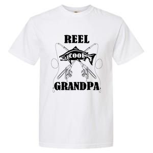 Fathers Day Funny Grandpa Fishing Reel Cool Pops Dad Joke Gift Garment-Dyed Heavyweight T-Shirt