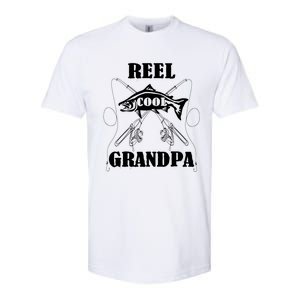 Fathers Day Funny Grandpa Fishing Reel Cool Pops Dad Joke Gift Softstyle CVC T-Shirt