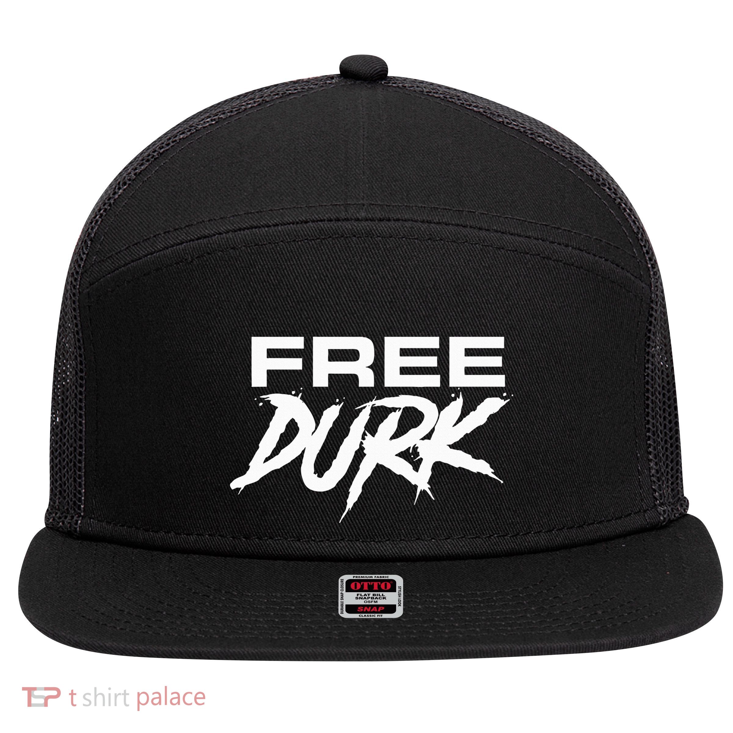 Free Durk 7 Panel Mesh Trucker Snapback Hat