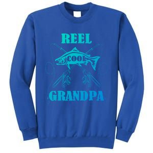 Fathers Day Funny Grandpa Fishing Reel Cool Pops Dad Joke Gift Tall Sweatshirt