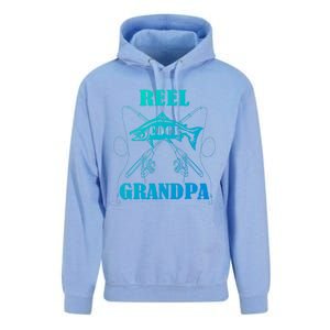 Fathers Day Funny Grandpa Fishing Reel Cool Pops Dad Joke Gift Unisex Surf Hoodie