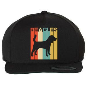 Funny Dog Funny Beagles Retro Dog Lover Dog Christmas Wool Snapback Cap