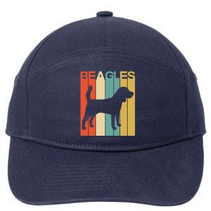 Funny Dog Funny Beagles Retro Dog Lover Dog Christmas 7-Panel Snapback Hat