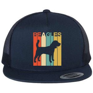 Funny Dog Funny Beagles Retro Dog Lover Dog Christmas Flat Bill Trucker Hat