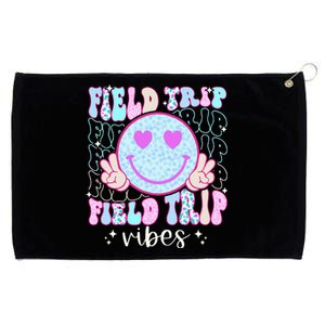 Field Day Field Trip Vibes Fun Day Groovy Teacher Student Grommeted Golf Towel