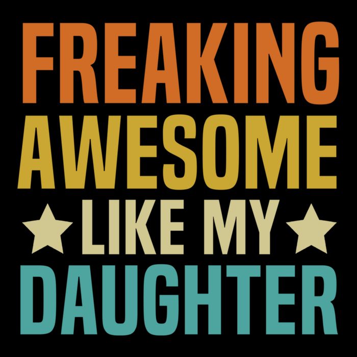 Fathers Day Freaking Awesome Like My Daughter Funny Dad Cool Gift Cooling Performance Crew T-Shirt