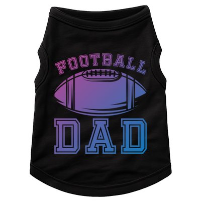 Fathers Day Football Dad American Football Player Football Gift Doggie Tank