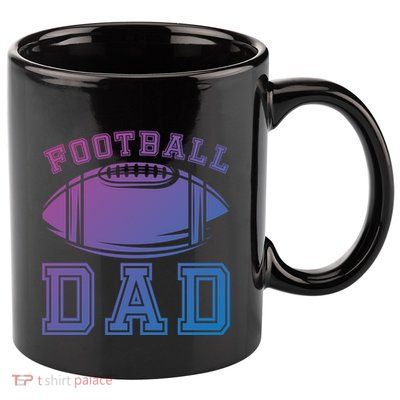 Fathers Day Football Dad American Football Player Football Gift 11oz C Handle Ceramic Mug