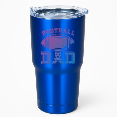 Fathers Day Football Dad American Football Player Football Gift Tumbler