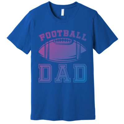 Fathers Day Football Dad American Football Player Football Gift Premium T-Shirt