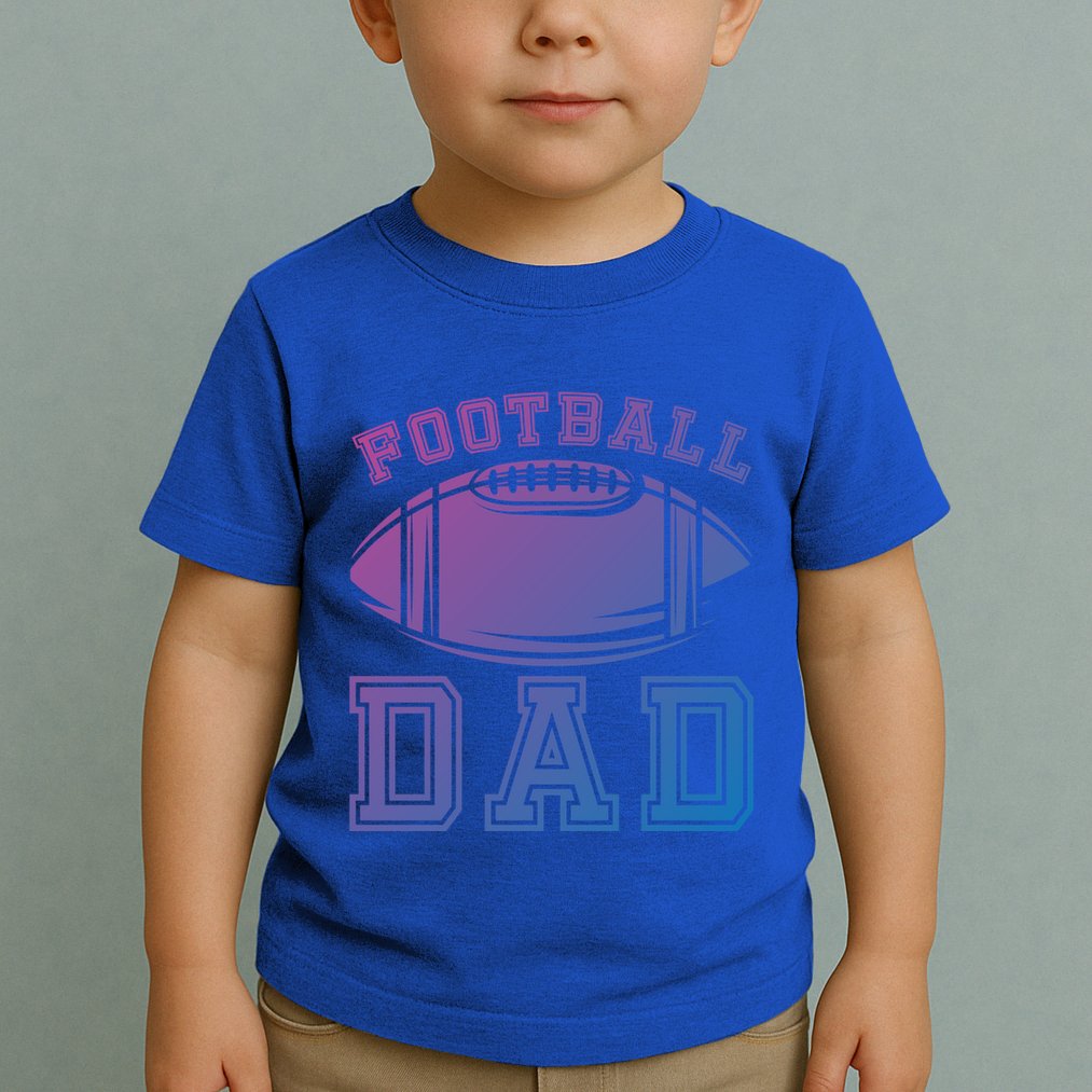 Fathers Day Football Dad American Football Player Football Gift Toddler T-Shirt
