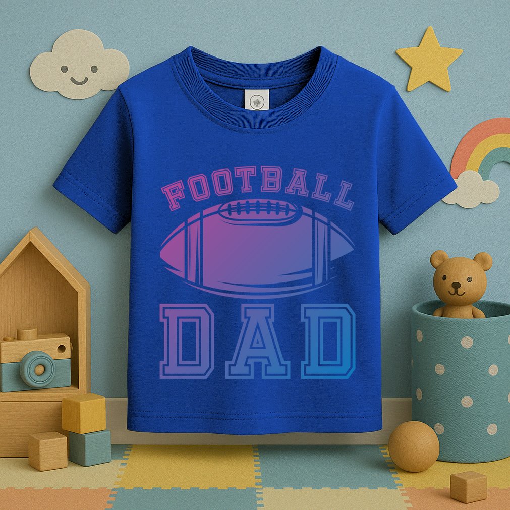 Fathers Day Football Dad American Football Player Football Gift Toddler T-Shirt