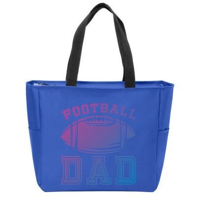 Fathers Day Football Dad American Football Player Football Gift Zip Tote Bag