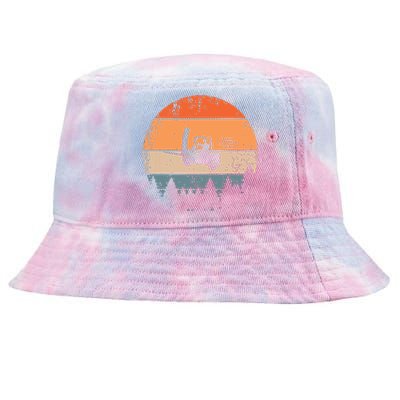 Forklift Driver Flying Forklifter Retro ForkLift Truck Tie-Dyed Bucket Hat