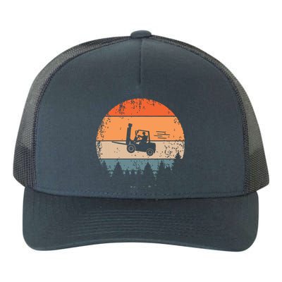 Forklift Driver Flying Forklifter Retro ForkLift Truck Yupoong Adult 5-Panel Trucker Hat