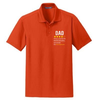 Funny Dad Father's Day Joke Humor Dad Son Daughter Daddy Dry Zone Grid Polo