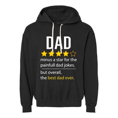 Funny Dad Father's Day Joke Humor Dad Son Daughter Daddy Garment-Dyed Fleece Hoodie