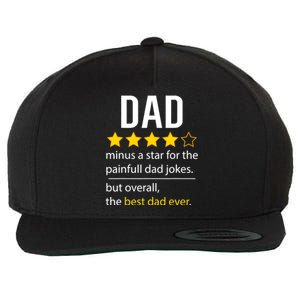 Funny Dad Father's Day Joke Humor Dad Son Daughter Daddy Wool Snapback Cap