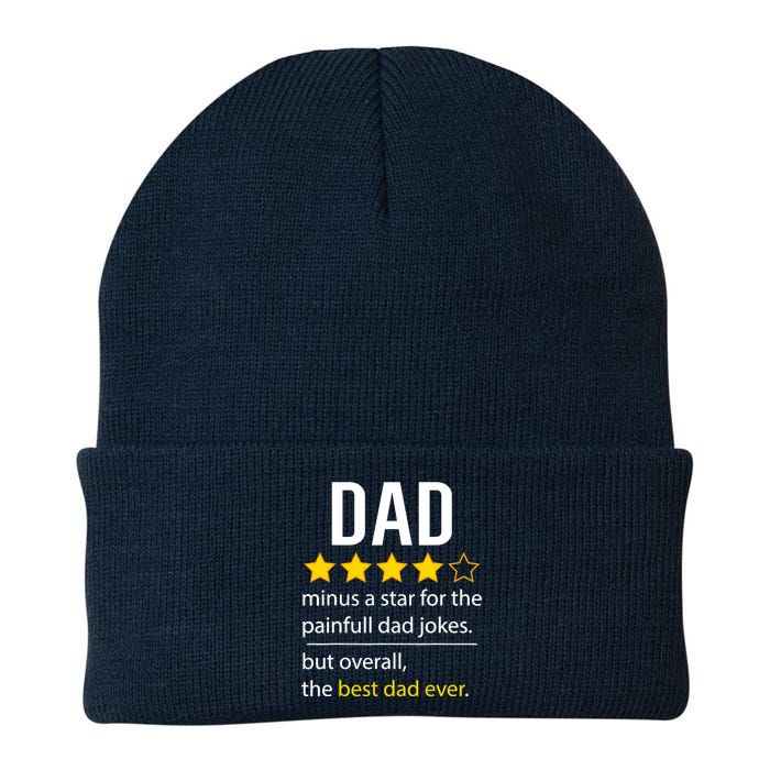 Funny Dad Father's Day Joke Humor Dad Son Daughter Daddy Knit Cap Winter Beanie