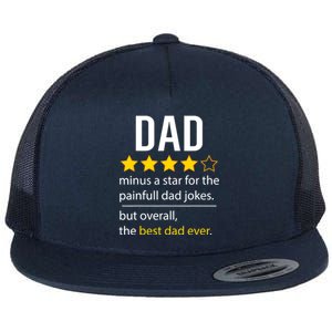 Funny Dad Father's Day Joke Humor Dad Son Daughter Daddy Flat Bill Trucker Hat